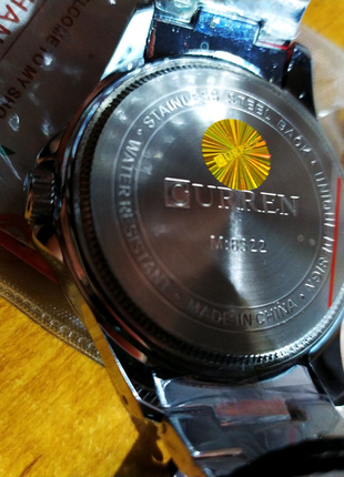Чоловічі наручні годинники curren (8322) кварцові сріблясті4 фото