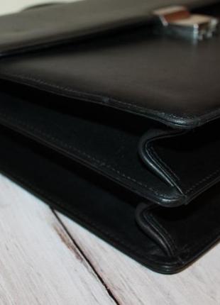 Neri karra классический кожаный портфель 100% натуральная кожа8 фото