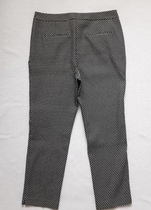 Бомбезные стрейчевые укороченные брюки в мелкий горошек с люрексом dorothy perkins2 фото