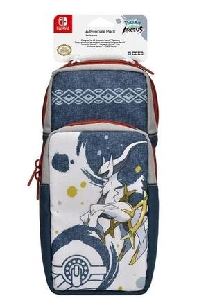 Портативна travel сумка чохол hori для nintendo switch, lite, oled, pokemon arceus