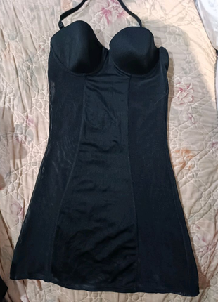 Шикарний красивий гладкий сексуальний пеньюар міні сукня чохол1 фото
