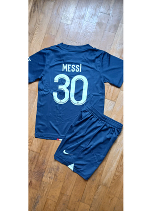 Месси псж форма футбольная детская футболка шорты комплект5 фото