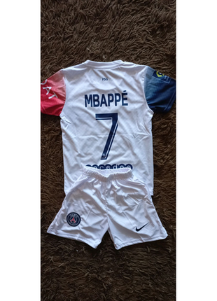 Мбаппе псж форма сезон 2023-24 дитяча футболка шорты комплект