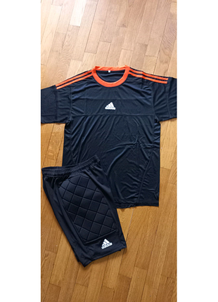 Форма воротарська адідас футболка шорти комплект літній