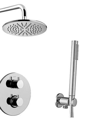 Paffoni kit liq018 cr light комплект душевой системы с термостатом, хром