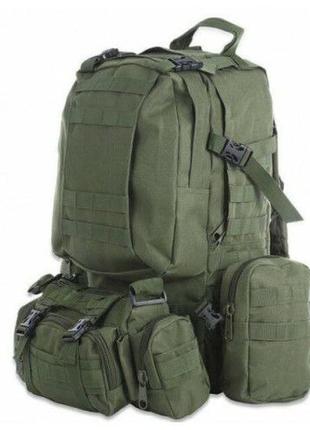 Рюкзак тактический военный с подсумками 55 л tactical backpack b08.2 фото