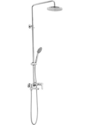 Paffoni zcol632cr blu душова система з верхнім та ручним душом, хром