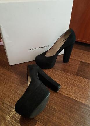 Туфли замшевые черные 35 размер 22 см