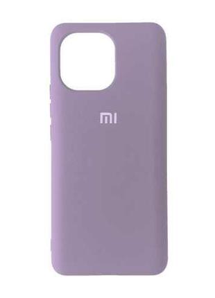 Силіконовий чохол silicone case xiaomi mi 11 black red lilac p...