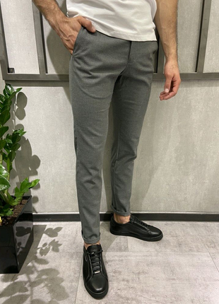 Однотонні брюки , сірі2 фото