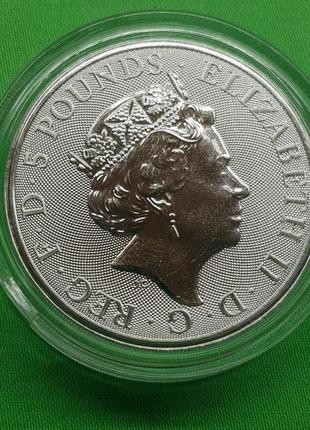 Новинка!!! британія 2oz борзая 2021 чудовища королеви2 фото