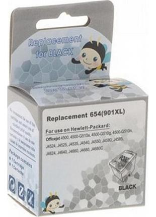 Картридж microjet для hp no901xl black (cc654ae) (hc-i901b)