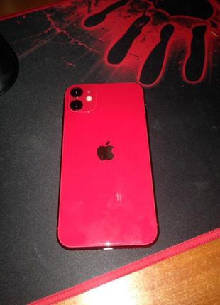 Айфон 11 64gb product red майже новий на гарантіі