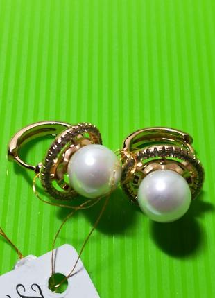 Серьги жемчужины