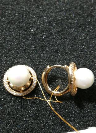 Серьги жемчужины3 фото