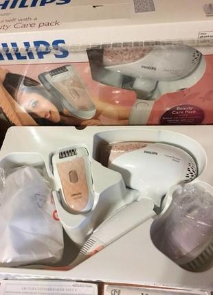 Набор фен + эпилятор philips hp6542 original + зарядное и щётка