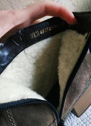 Rieker antistress черевики шкіряні черевики зима, замша німеччина як ecco, geox ,clarks2 фото