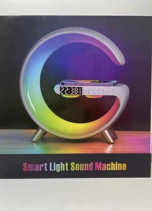 Світильник, нічник rgb smart light sound machine з бездротовою за7 фото