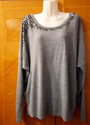 Dorothy perkins р.16 новый  нарядный  свитерок оверсайз