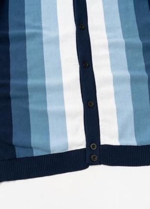 Oxknit'60s retro mod style stripe 49 casual knit polo мужская футболка поло4 фото