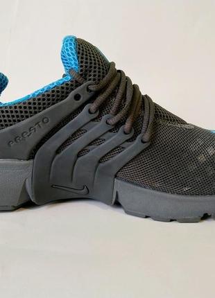 Кросівки чоловічі nike air presto grey blue5 фото