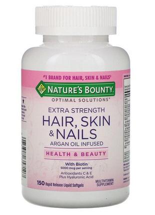 Волосся, шкіра, нігті hair, skin & nails, nature's bounty optimal