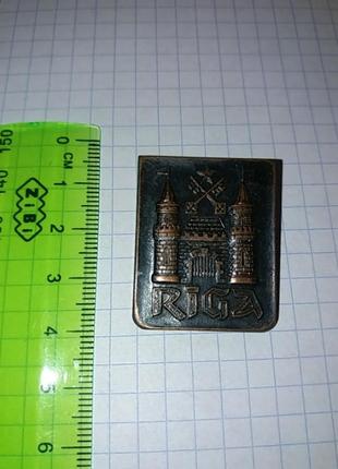 Значок советский ссср pin рига riga1 фото