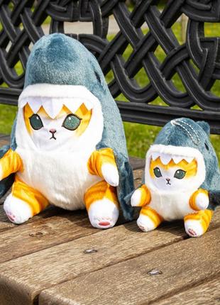 Плюшевая игрушка милая акула кошка