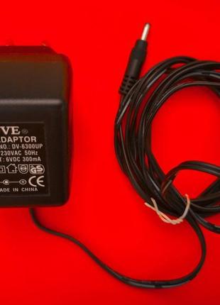 Зарядное блок адаптер dve ac adaptor dv-6300up 6v 300mah