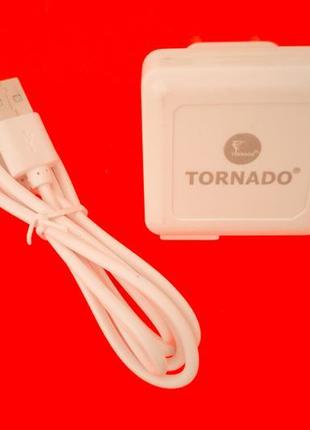 Зарядное tornado travel charger td-04  5v 500ma зарядка