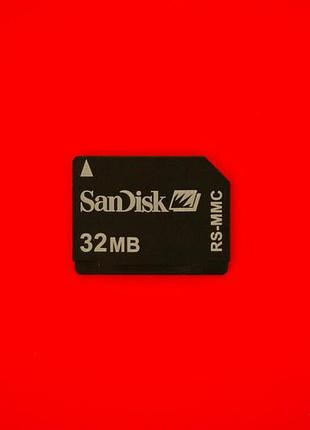 Карта памяти проверенные rs mmc multimedia card 32 mb sandisk