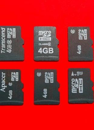 Карта памяти microsd 4 gb 2 class