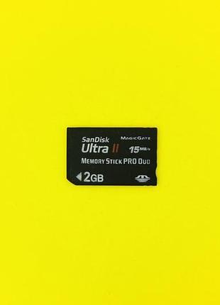 Швидкісна карта пам'яті memory stick pro duo 2 gb sandisk sony
