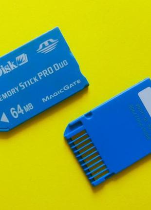 Карта пам'яті memory stick pro duo 64 mb sandisk для sony ericsson
