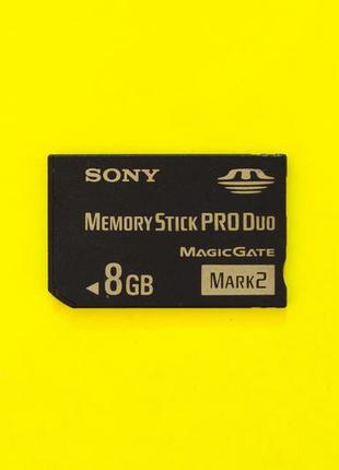 Карта пам'яті memory stick pro duo 8 gb sony mark 2