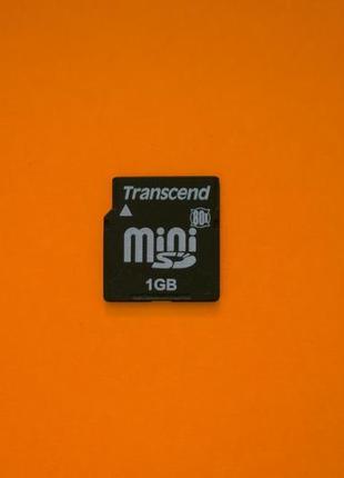Карта пам'яті перевірені minisd 1 gb швидкісні transcend 80x