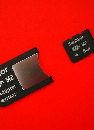 Карта памяти sony m2 8 gb memory stick pro duo фото psp go