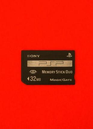 Карта памяти sony memory stick pro duo 32 mb для psp фото