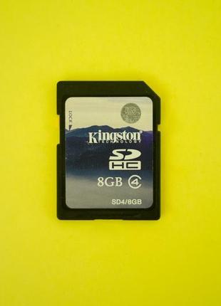 Карта памяти флеш sd hc 8 gb kingston
