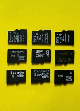 Карта пам'яті microsd 8 gb nokia, samsung, lg, fly, moto, lenovo