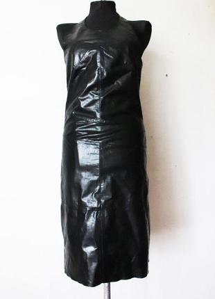 Шкіряний сарафан leonardo натуральна шкіра