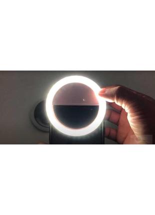 Usb led-лампа selfie ring light rk-12 на акумуляторі1 фото