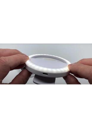 Usb led-лампа selfie ring light rk-12 на акумуляторі7 фото