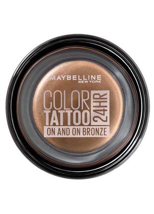 Тіні для повік maybelline new york eyestudio color tattoo 24h