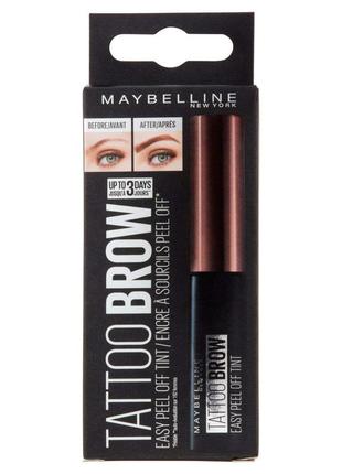 Гель-тінт для брів maybelline new york tattoo brow3 фото