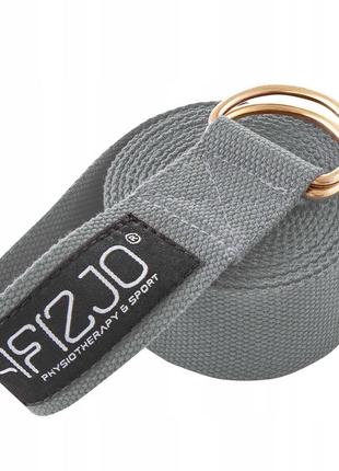 Ремінь для йоги 4fizjo 300 см 4fj0525 grey3 фото