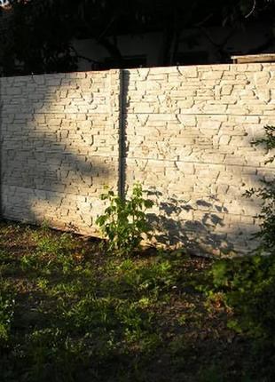 Секційний набірний паркан із малюнком "кримський камінь"4 фото