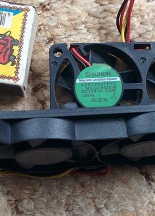 Дуже тиха спарка вентиляторів 40х80х10 мм 12в 0.05а