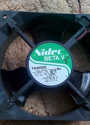 Вентилятори "nidec" 120мм 12в, 0,4 а термоконтроль made in u. s.