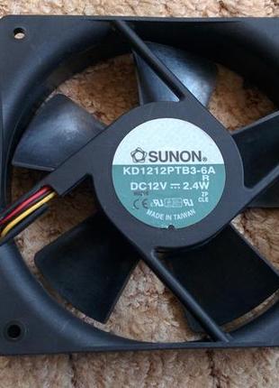 Якісний кулер 120х120х25 від "sunon" 12в 02.а підшипник